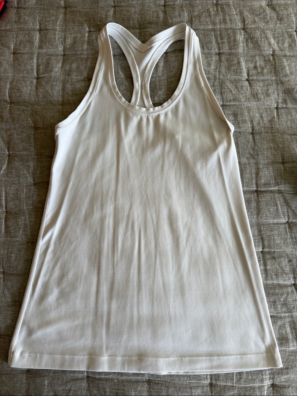 lululemon athletica Cream Racerback Active Tank
